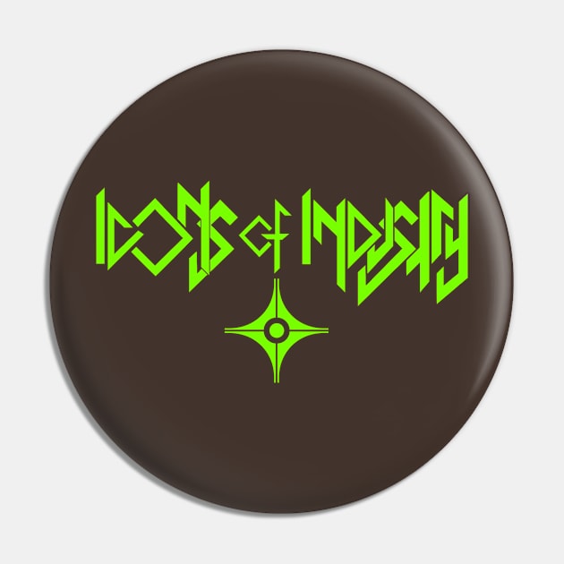 Band Banner (Lime) Pin by Icons of Industry