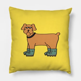 Rollerskater Dog Pillow