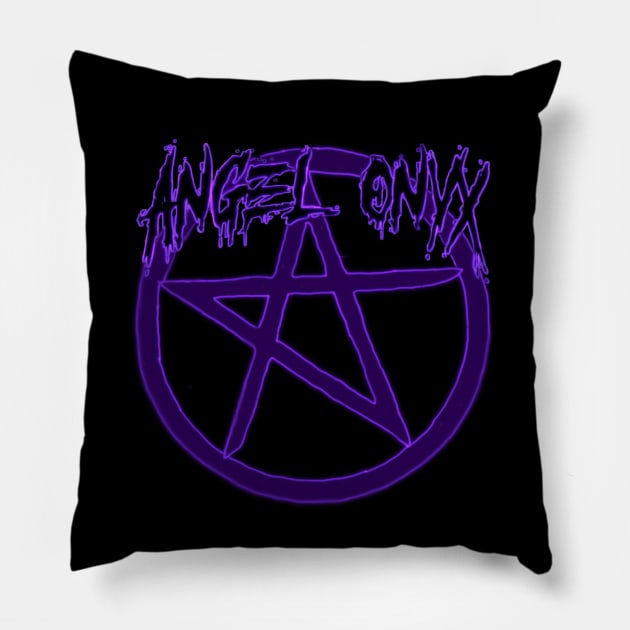 Angel onyx w/Logo Pillow by Angel Onyx merch