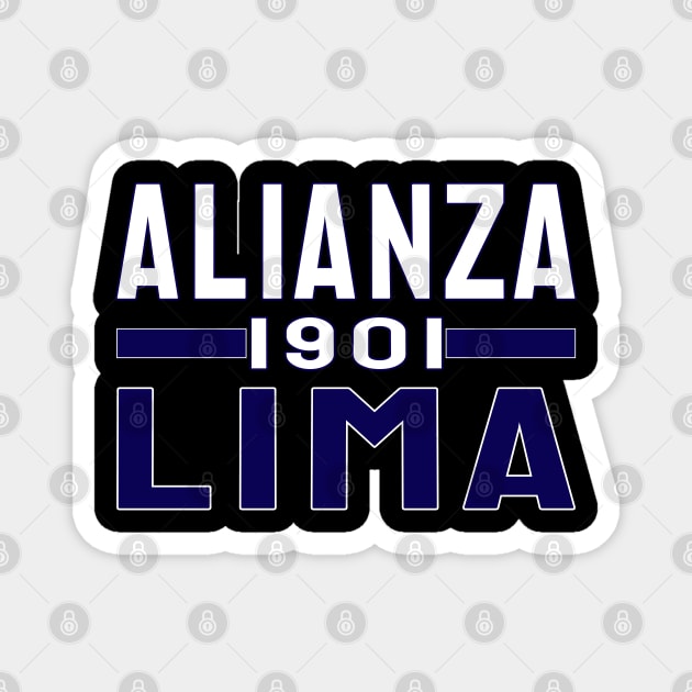 Alianza Lima1901 Classic Magnet by Medo Creations