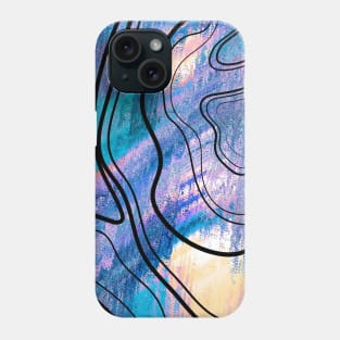 Abstract Topography Art Phone Case