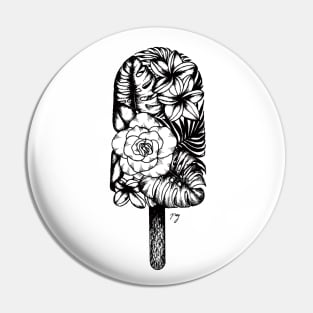 Floral Popsicle I (Gardenia, Plumeria & Monstera) Pin