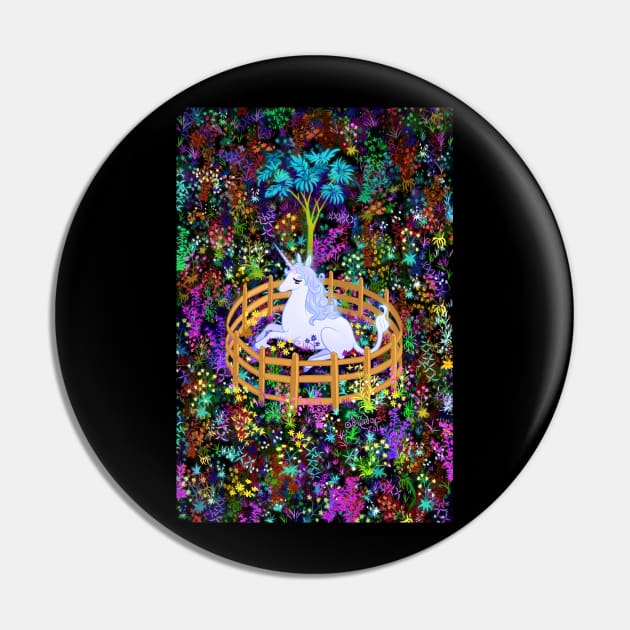 The Last Unicorn in Captivity Pin by Ellador