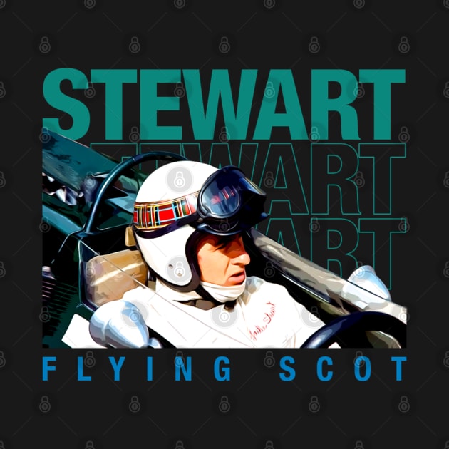 Jackie Stewart Flying Scot Legend by stevenmsparks