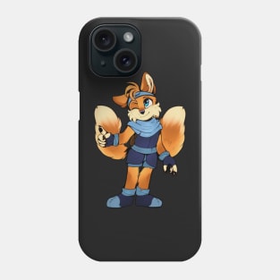 Two-Tailed Anthro Yellow Vixen Phone Case