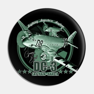 DC3 C47 Dakota Military Transport Aircraft Pin