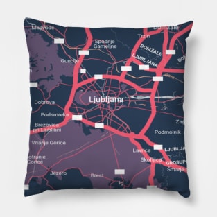 Ljubljana colour map Pillow