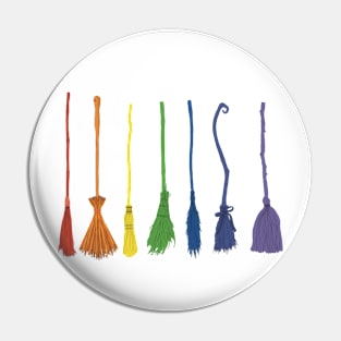 PRIDE witches brooms Pin