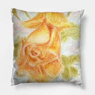 Yellow rose Pillow