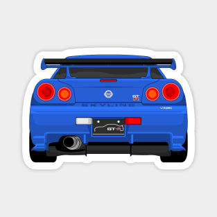 GTR R34 BLUE Magnet