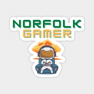 Norfolk Gamer Spaceman Magnet