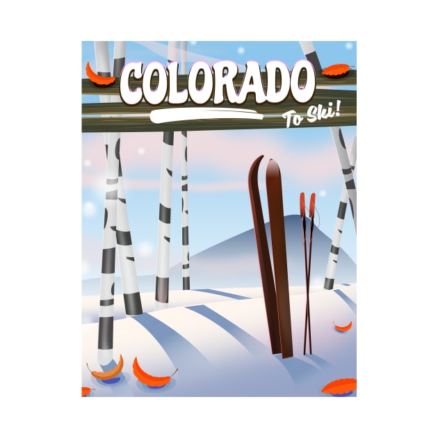 Colorado Ski poster by nickemporium1