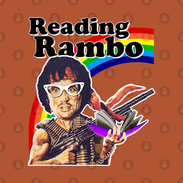 Reading Rambo by darklordpug