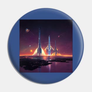 Interplanetary Spaceport Pin