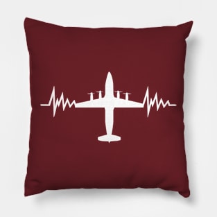 Engineering the Skies: A Flight of Waves Pillow