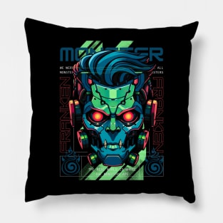 Mecha Monster, Mecha Frankenstein Pillow