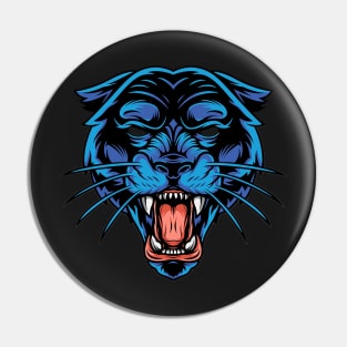 Panther's Face Pin