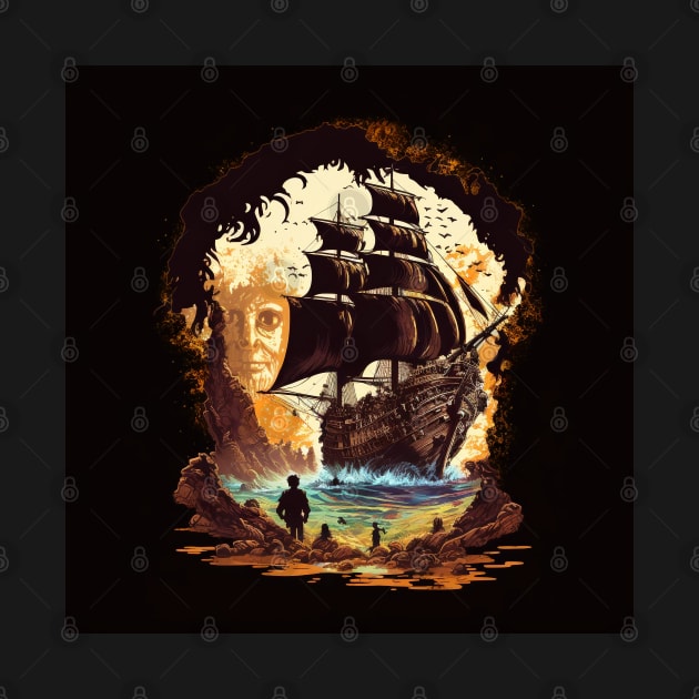 Pirate Ship - the goonies by Buff Geeks Art