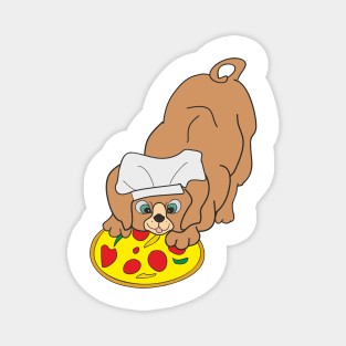 Cute dog chef Magnet