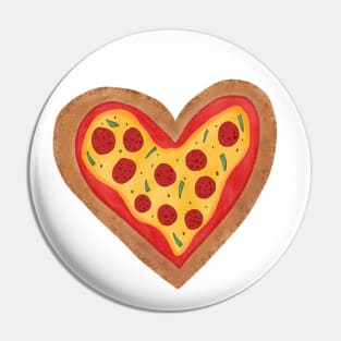 Heart Pizza Pin