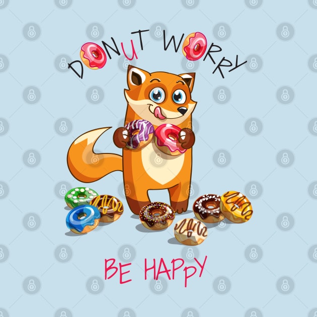 Fox donut worry by Mako Design 