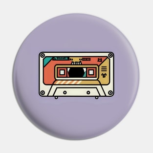 80s music cassette Pin