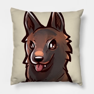 Pocket Cute Belgian Malinois Dog Pillow