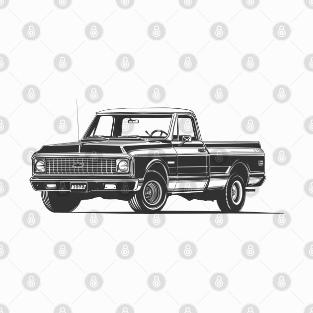 Chevy c10 1972 by Saturasi