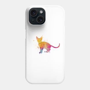 Ocicat cat in watercolor Phone Case