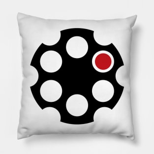 Russian Roulette Revolver Pillow