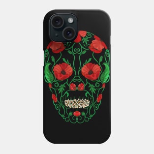 Calavera de Amapola Phone Case