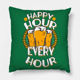 Beer Happy Hour Pillow