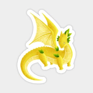 Kawaii Lemon Dragon - Without Background Magnet