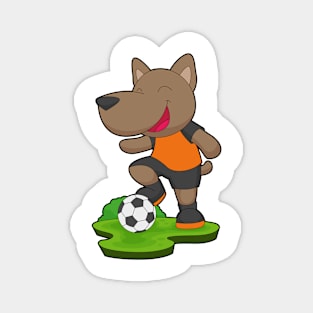 Dog Soccer player Soccer Magnet