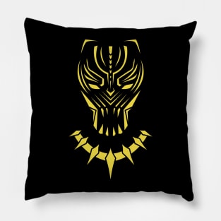 Golden Jaguar - Black panther Pillow