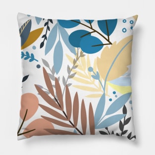 illustration of abstract colored flower Pillow