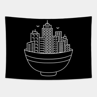 Ramen Bowl and The City Tapestry