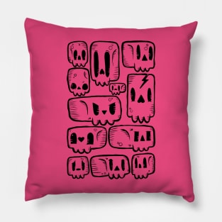 SKULLYS (dark mode) Pillow