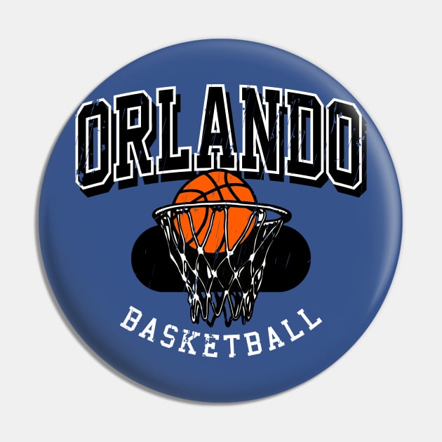 Vintage Orlando Basketball Pin by funandgames