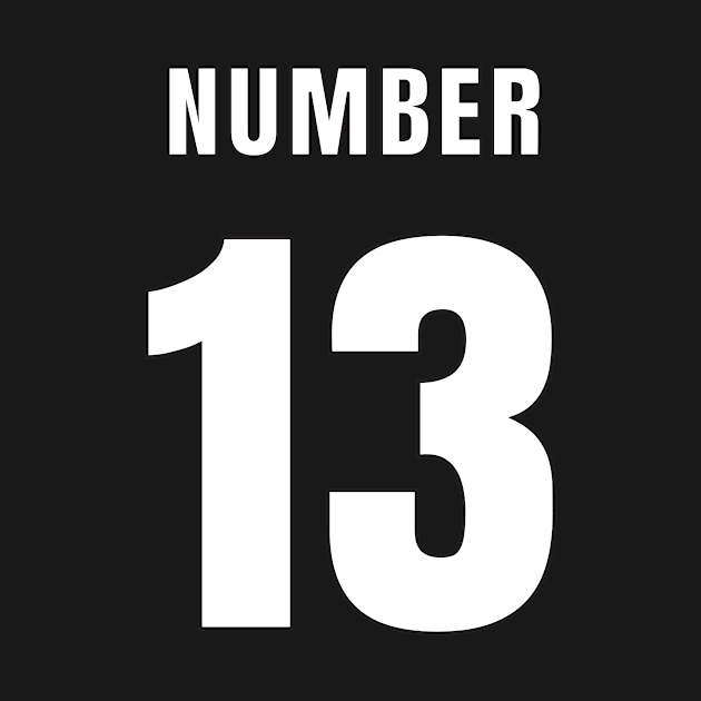 NUMBER 13 FRONT-PRINT by mn9