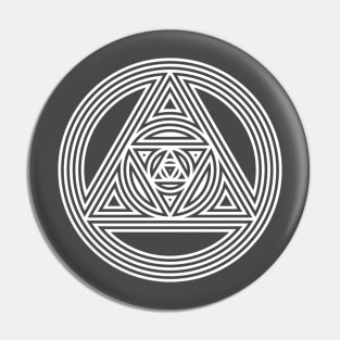 Interlocking Triangles - Awesome Sacred Geometry Design Pin