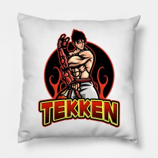 tekken fight tshirt Pillow