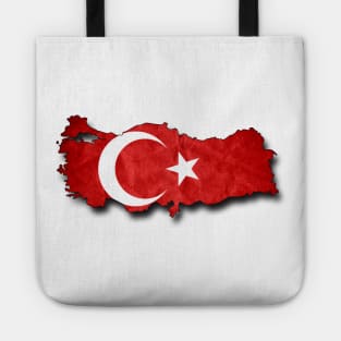 Turkyie Turkey Grunge Flag Moon and Star Tote