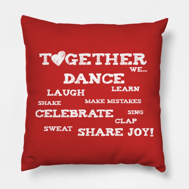 Together We Dance Pillow by Handie