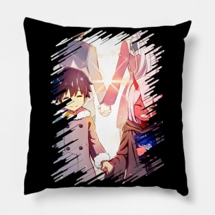 Hiro and Zero Two Pillow