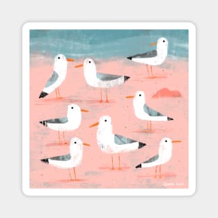 Seagulls on the Shore Magnet