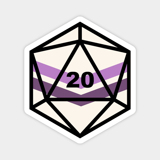 Pride D20: Queer Magnet by MeepDrawsThings