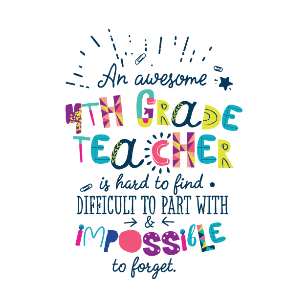 An Awesome 4th Grade Teacher Gift Idea - Impossible to forget by BetterManufaktur