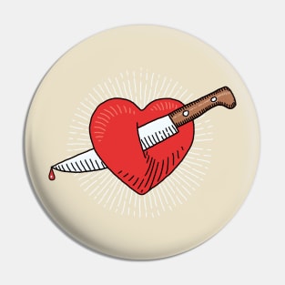 Wounded heart Pin