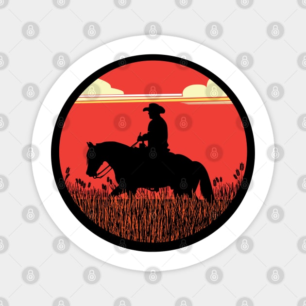 Western Working Horse Magnet by DickinsonDesign